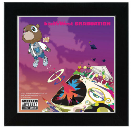 Kanye West - Graduation American Rap Album Cover Poster Giclée Print 8 x 8'' - Afbeelding 1 van 1