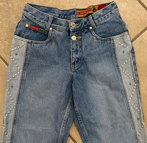 Vintage Lawman Bareback Western Jeans Slim Fit Boot Cut Mid Rise Women’s 26x33 - Picture 4 of 14