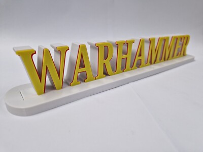 WarHammer Sign - 3D Shop Display Collection Sign Collectors Display 
