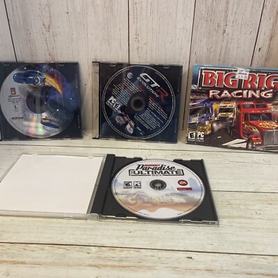 GTR Evolution Big Rig Hot wheels Burnout Paradise Ultimate Racing Games Pc Lot