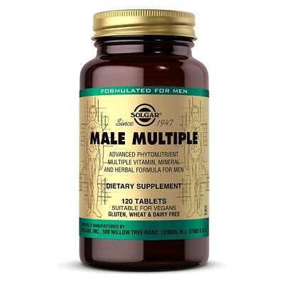Solgar Male Multiple 120 Tablets, Men's Health