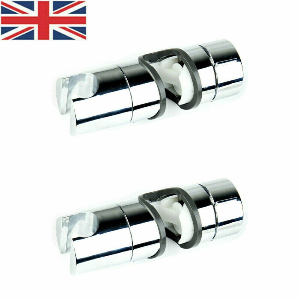 Adjustable Chrome Bathroom Shower Head Holder Riser Rail Bracket Slider 1925MM eBay