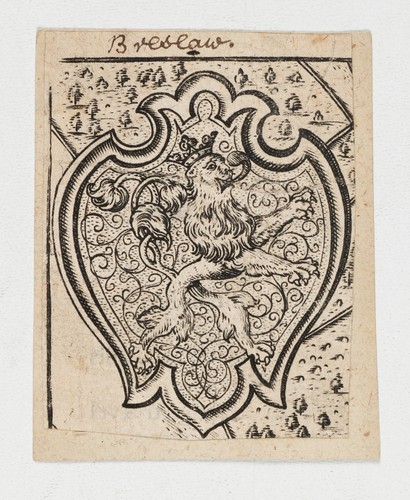 Wappen von Breslau, Wroclaw, Radierung Barock Tiere Unbekannt (17.Jhd) - Bild 2 von 5