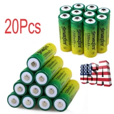 20pcs SkyWolfEye 14500 Battery 3.7V 1200mAh Rechargeable Batteries Cell