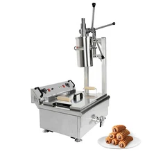 ALDKitchen Churros Machine | 3-Hole Nozzles | Manual | No plug | Deep Fryer