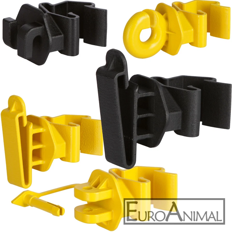 Isolatoren für T-Pfosten T-Post Draht, Litze, Seil, Breitband, mit Stift - AKO