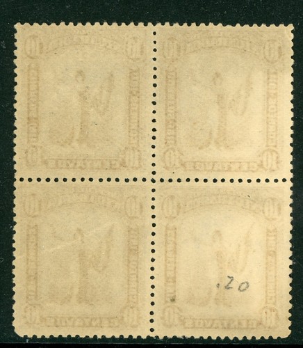 Nicaragua 1911 Liberty 10¢ Red Brown Scott #301 VFFU Block Q331 - Picture 2 of 6
