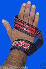 Pair Weight Lifting Straps Hand Wrist Brace Bar Gym Training Crossfit MMA UFC Ne