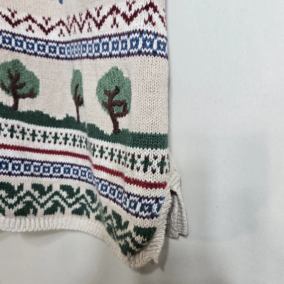 Chaleco Suéter Jantzen Bordado a Mano De Colección Para Mujer Talla 3X Abuela Cottagecore Foto 4 de 4