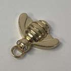 Vintage BOCK Solid 14K Yellow Gold Diamond Bee Pendant 3.7 Grams — photo 3