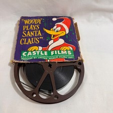 Woody Plays Santa Claus Castle Films 8mm Vintage Christmas Cartoon Reel