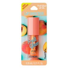 Lip Smacker Fruit Glaze Oil, Ultra-Hydrating & Moisturizing with Peach 