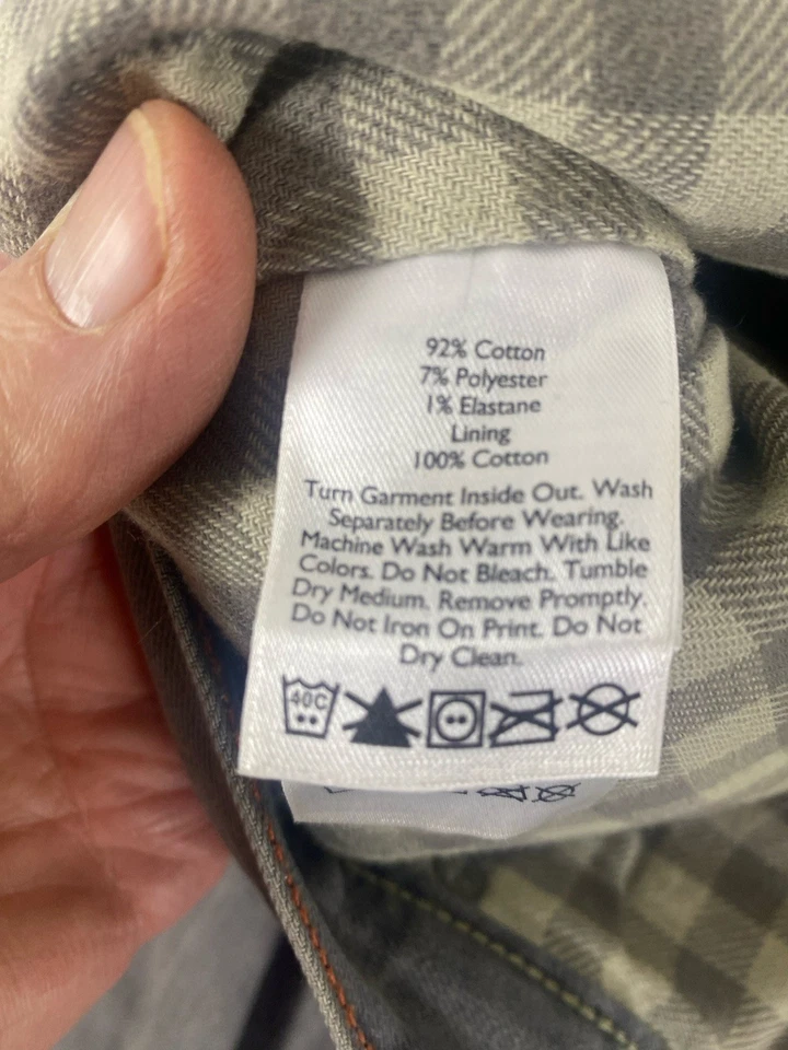 Pantalones forrados de franela Eddie Bauer para mujer talla 6 o 34 X 31 gris novio relajado Foto 3 de 4