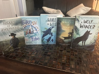 Rosanne Parry Book Lot (5) A Wolf Called Wander Whale of the Wild Heart