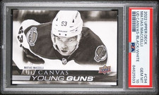 2022 UD Black & White Canvas Young Guns Matias Maccelli #C94 PSA 10 pop: 16