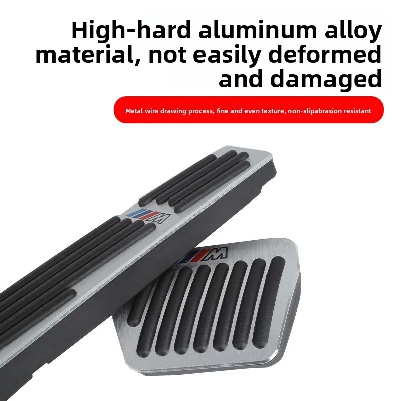 Pedal de freno acelerador antideslizante de aluminio 2 piezas para BMW serie 3 4 5 7 x1 x3 x5  Foto 3 de 4