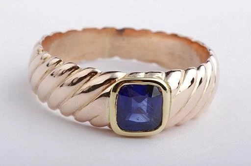 Ring Saphir Solitär 5x5mm 0,6ct 585 14K Rosé Gold Gr 54 Top - - Bild 3 von 4