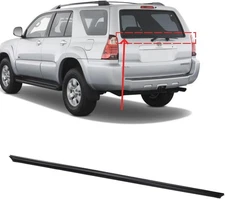 Rear Door Window Molding Sweep Felt Trim Seal Weatherstrip Fit for 4Runner 2003-