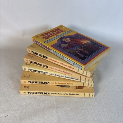 Lot Of 7 Vtg Trixie Belden Mystery Series Paperback Books #12,25,26,31,32 & 35