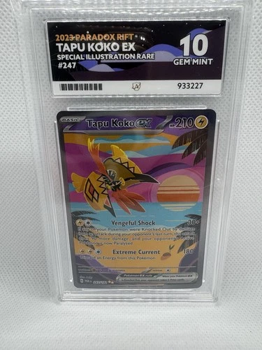 Pokémon TCG Tapu Koko Ex 247/182 Special Illustration Rare Paradox Rift ACE 10