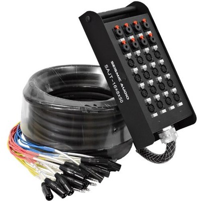 - SAJT-16x8x50 - 16 Channel 50' XLR Snake Cable with 1/4'' Returns