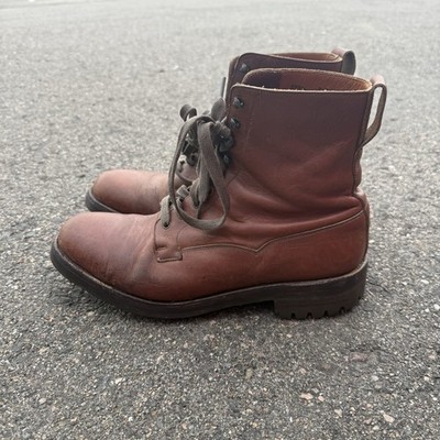 CROCKETT & JONES SNOWDON BOOT Size Men's 9 E TAN OAK WAX HIDE