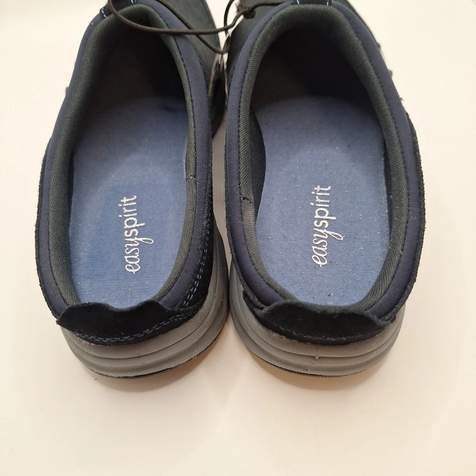 Женские сабо Easy Spirit для путешествий 8 темно-синие/серебристые сетчатые без шнурков - Изображение 4 из 4