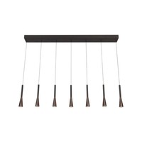 LED HäNgelampe Schwarz Aluminium 130 Cm CCT 2700-4000 K Pendelleuchte Esszimmer