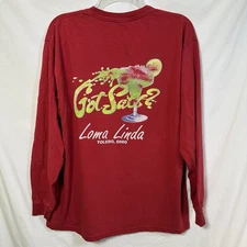 Vintage Loma Linda Toledo Ohio Got Salt? Long Sleeve Large T-Shirt Margarita Tee