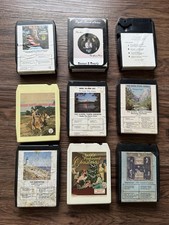 Mixed Lot of 9 Vintage 8-Track Tape Cartridges Untested Various Artists