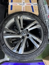 1x Single Genuine VW GOLF R-LINE JURVA 18"  ALLOY WHEEL RIM 5G0601025CP