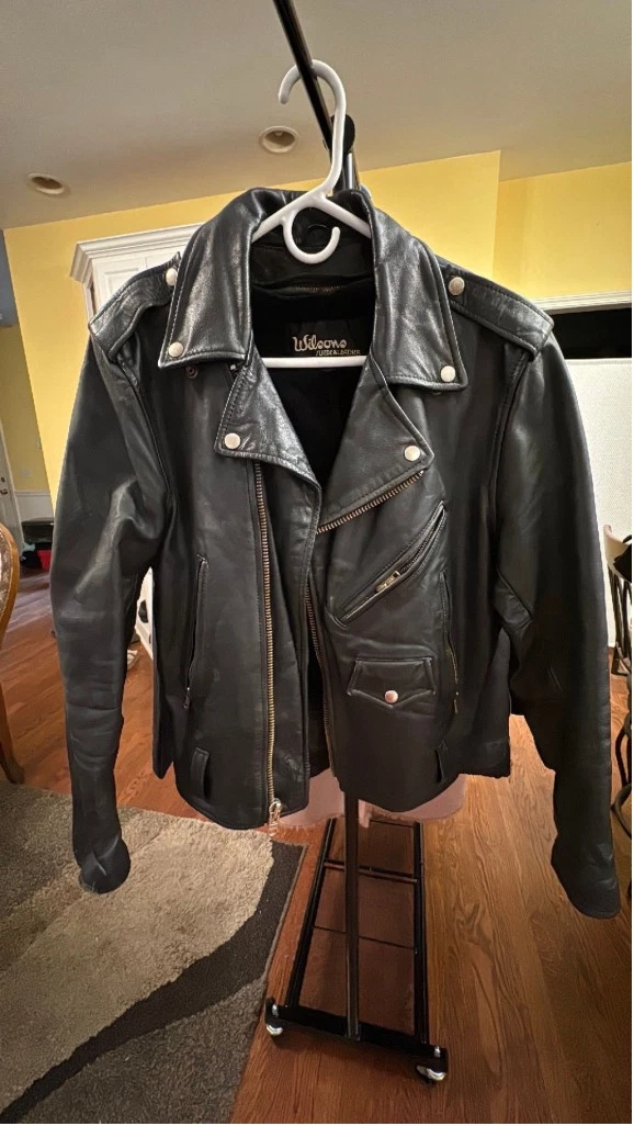vintage leather jacket 38 products for sale | eBay