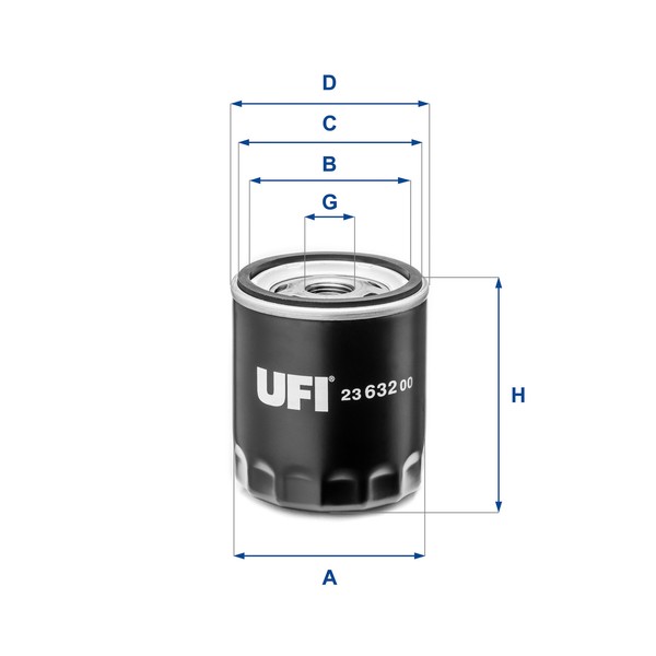Ufi 23.632.00 ÖLfilter FüR Ford Volvo Jaguar Land Rover Ford Usa-image