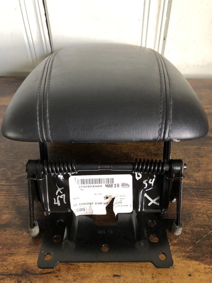 Chrysler 200 200S 2015-2017 consola tapa reposabrazos central cuero negro OEM limpio Foto 3 de 4