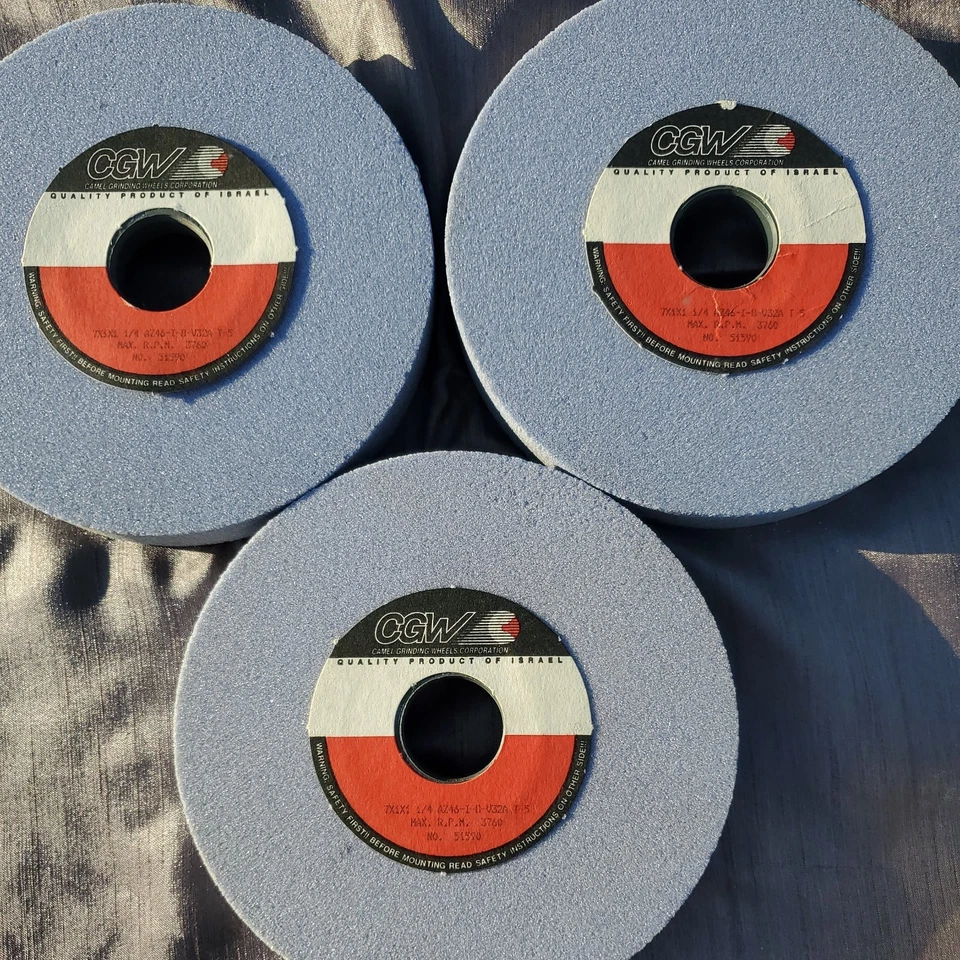 3x 7" x 1" x 1-1/4" MUELAS ABRASIVAS NOS Calidad Rueda Fabricante Soldadura Foto 4 de 4