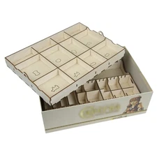 The Broken Token Board Game Organizer - Caverna Compatible Wood Storage Box w...
