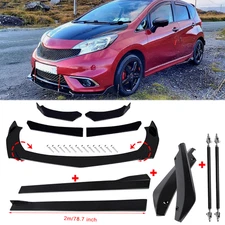 Front Bumper Lip Spoiler Splitter Car Body Rear For Nissan Versa Note A