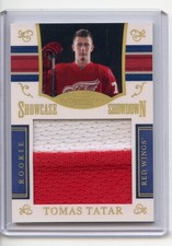 Panini 2011 Tomas Tatar 13/75 Dominion Showcase Showdown Rookie Red Wings Card. rookie card picture
