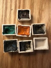 Vintage Reeves’ Artists Professional Watercolour Ceramic Half Pan Bundle job lot