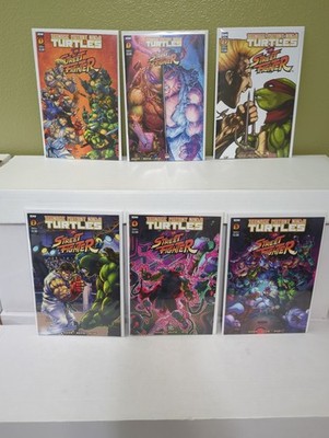 Teenage Mutant Ninja Turtles vs Street Fighter Set #1 2 4 5 NM-/NM