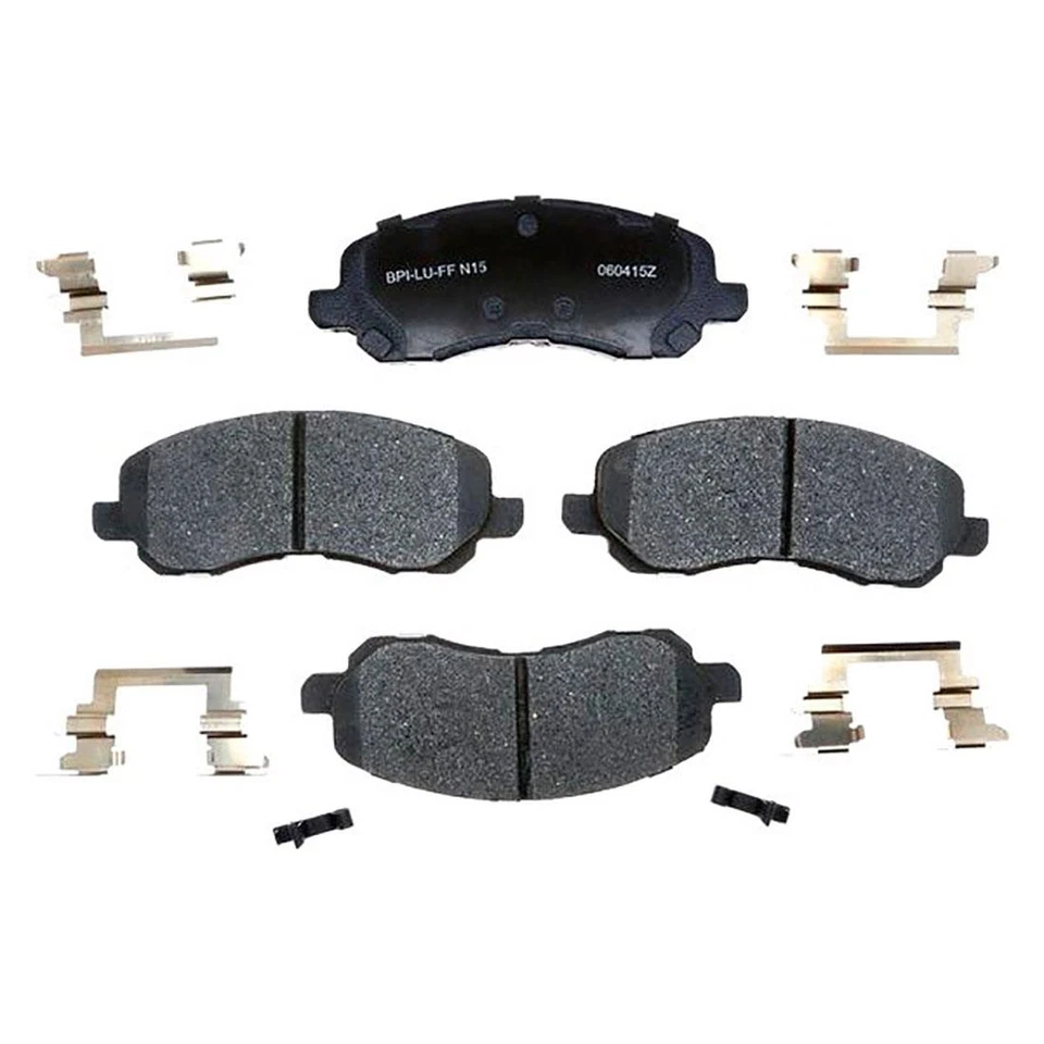 Kit de rotores de freno delanteros + pastillas de cerámica y herrajes para Chrysler Sebring 2001-2005 Foto 2 de 4