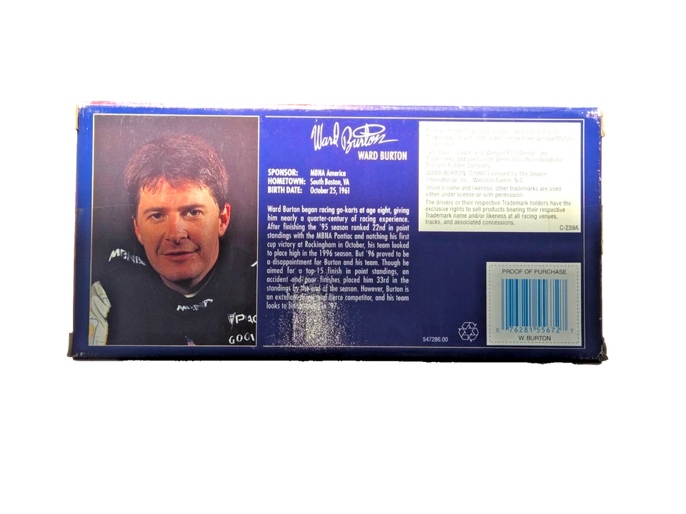 NASCAR Winners Circle 1997 escala 1:24 diecast #22 Ward Burton MBNA America nuevo en caja Foto 4 de 4