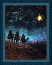 MDG -  Christmas - Following The Star Quilting And Crafting Fabric Panel 🌟🌟