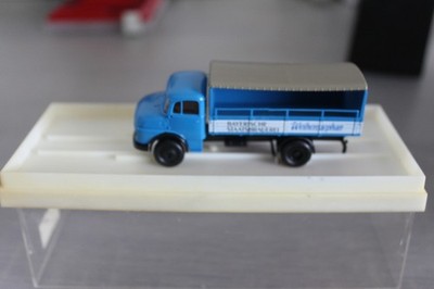 Brekina Mercedes Benz LA 322 Pr/Pl blau '' Weihenstephan '' OVP