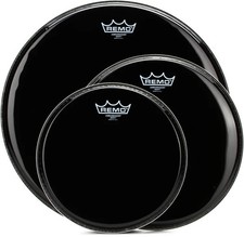 Remo Ambassador 3-pc Tom Pack - 10"/12"/16" - Ebony
