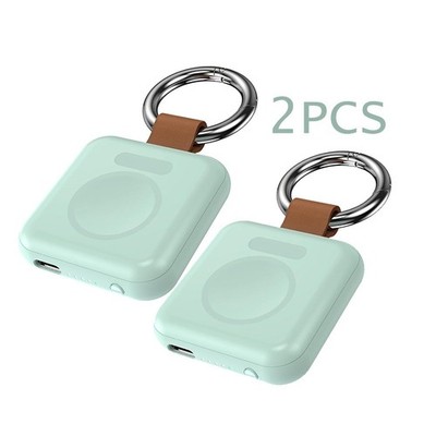 2Pack Portable Wireless Charger for Apple Watch Magnetic Iwatch Charger 1200Mah
