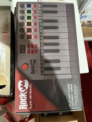 RockJam Go 25 Key USB & Bluetooth MIDI Keyboard Controller With 8 Backlit 
