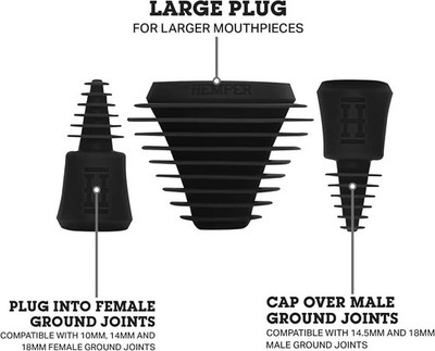 Universal Cleaning Plugs Caps Leak Proof Reusable Cleaning Plug Set Black