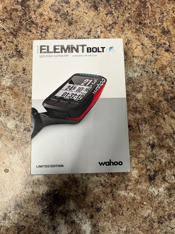 Wahoo Elemnt Bolt GPS Bike Computer With Box Model: WFCC3 LIMITED EDITION Red