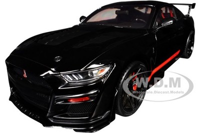 SHELBY GT500 ''CODE RED'' BLACK 1/18 DIECAST MODEL CAR BY JADA 36385